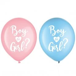 AMSCAN Gender Reveal Latex Balloons