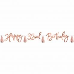 AMSCAN Banners Blush Birthday Banner Kit