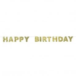 AMSCAN Golden Age Birthday Letter Banner