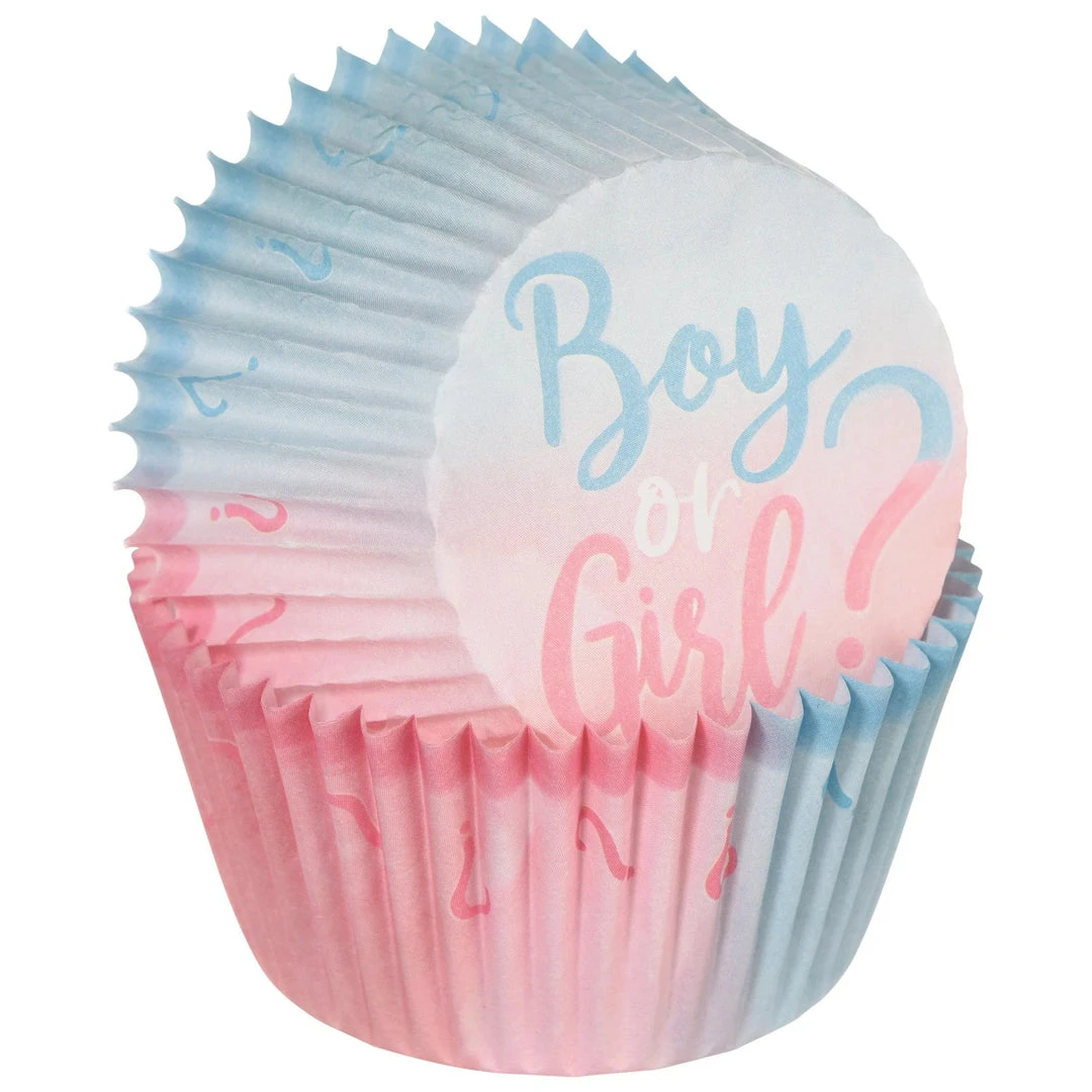 AMSCAN Gender Reveal Baking Cups 1 AMSCAN Gender Reveal Baking Cups
