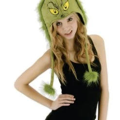 ELOPE INC Grinch Fuzzy Hoodie Hat