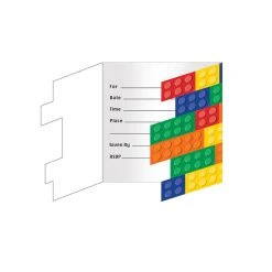 CREATIVE CONVERTING Block Party Invitations