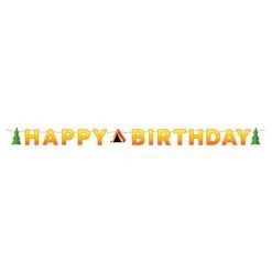 CREATIVE CONVERTING Banners Camp Out Happy Birthday Banner