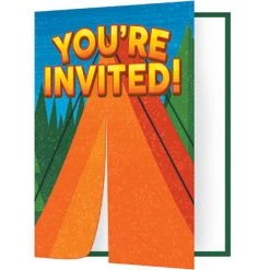 CREATIVE CONVERTING Camp Out Invitations 8ct