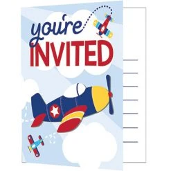 CREATIVE CONVERTING Lil Flyer Invitations 8ct