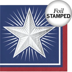 CREATIVE CONVERTING Shining Flag Beverage Napkins