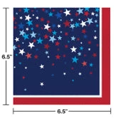 CREATIVE CONVERTING Patriotic Pride Lunch Napkins
