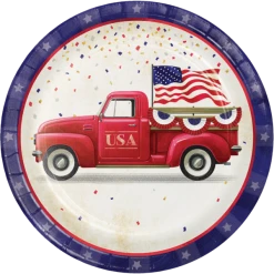 CREATIVE CONVERTING Patriotic Parade 9" Plates
