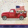 CREATIVE CONVERTING Patriotic Parade Truck Beverage Napkins
