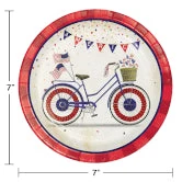 CREATIVE CONVERTING Patriotic Parade 7" Plates