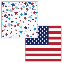 CREATIVE CONVERTING Patriotic Pride Double-Sided Beverage Napkins