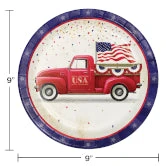 CREATIVE CONVERTING Patriotic Parade 9" Plates