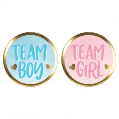 AMSCAN Gender Reveal Buttons