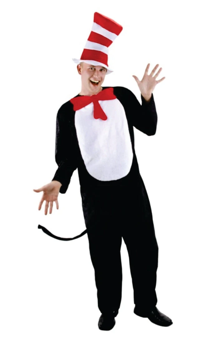 ELOPE INC Dr. Seuss Adult Cat In The Hat Costume S/M 1 ELOPE INC Dr. Seuss Adult Cat In The Hat Costume S/M