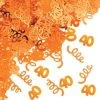 CREATIVE CONVERTING 40th Birthday Confetti - Orange