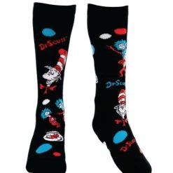 ELOPE INC Child Cat In The Hat Patterned Socks Dr. Seuss