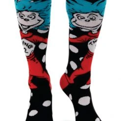 ELOPE INC Adult Thing 1 And Thing 2 Socks Dr. Seuss