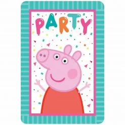 AMSCAN Peppa Pig Party Invitations