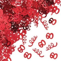 CREATIVE CONVERTING 60th Birthday Confetti - Red