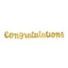 UNIQUE INDUSTRIES Congratulations Banner Gold Script Banners