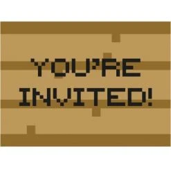UNIQUE INDUSTRIES Minecraft Invitations