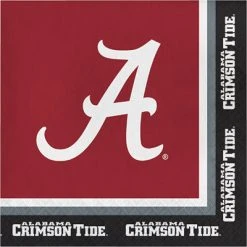 CREATIVE CONVERTING Alabama Lunch Napkins 20ct Collegiate