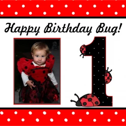 PARTY AMERICA Birthday Bug Custom 18" X 24" Lawn Sign