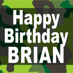 PARTY AMERICA Camo Custom 18" X 24" Lawn Sign