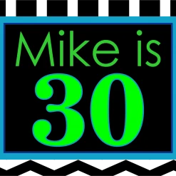 PARTY AMERICA Celebration Lime Custom 18" X 24" Lawn Sign Yard Signs