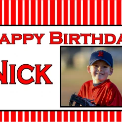 PARTY AMERICA Classic Stripe Custom 18" X 24" Lawn Sign Yard Signs