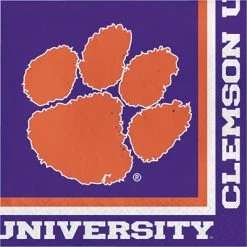 CREATIVE CONVERTING Clemson Lunch Napkins 20ct