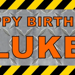 PARTY AMERICA Construction Banner Custom Banners