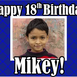 PARTY AMERICA Criss Cross Custom 18" X 24" Lawn Sign Yard Signs