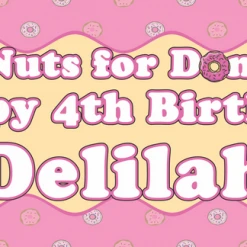 PARTY AMERICA Custom Banners Donut Banner