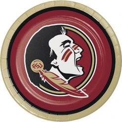 CREATIVE CONVERTING Collegiate Florida State Lunch Plates 8ct