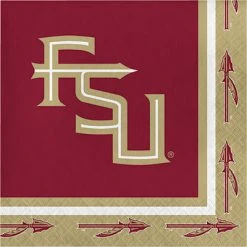 CREATIVE CONVERTING Collegiate Florida State Lunch Napkins 20ct