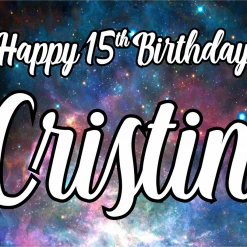 PARTY AMERICA Galaxy Custom 18" X 24" Lawn Sign