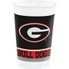 CREATIVE CONVERTING Collegiate Georgia 20oz Cups 8ct