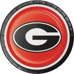 CREATIVE CONVERTING Georgia Lunch Plates 8ct Collegiate