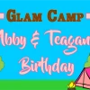 PARTY AMERICA Glamping Custom 18" X 24" Lawn Sign
