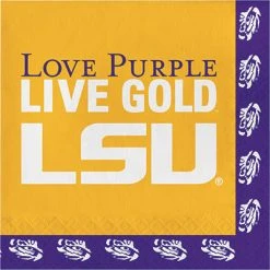 CREATIVE CONVERTING LSU Lunch Napkins 20ct Collegiate