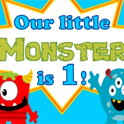 PARTY AMERICA Yard Signs Little Monster Custom 18" X 24" Lawn Sign