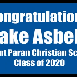 PARTY AMERICA Mount Paran Christian School 24" X 72" Poly Banner