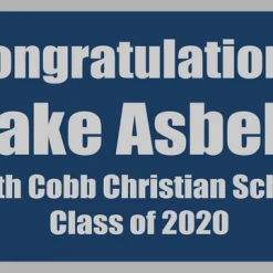 PARTY AMERICA North Cobb Christian School 24" X 72" Poly Banner Custom Banners