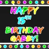 PARTY AMERICA Neon Birthday Custom 18" X 24" Lawn Sign Yard Signs