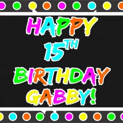 PARTY AMERICA Neon Birthday Custom 18" X 24" Lawn Sign Yard Signs