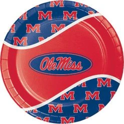 CREATIVE CONVERTING Ole Miss Lunch Plates 8ct Collegiate