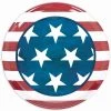AMSCAN Patriotic Round Platter