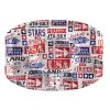 AMSCAN Patriotic Plastic Sectional Platter