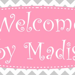 PARTY AMERICA Pink Chevron Banner